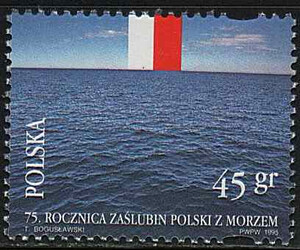 3372 czysty** 75 rocznica zaślubin Polski z morzem