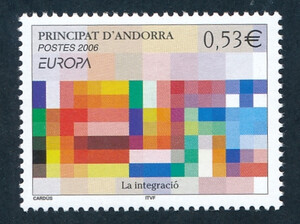 Andorra francuska 0648 czyste** Europa Cept