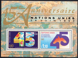 UNO-Genf Mi.0188-0189 Blok 6 czysty**