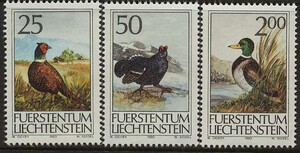 Liechtenstein 0997-999 czyste**