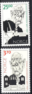 Norwegia Mi.1259-1260 czyste** znaczki