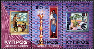 Cypr Mi.0426-428 pasek czyste** Europa Cept