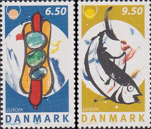 Dania Mi.1405-1406 czyste** Europa Cept