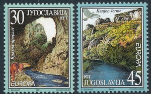 Jugosławia Mi.3031-3032 czyste** Europa Cept