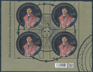 5286 czwórka II czyste** 550 rocznica urodzin Mikołaja Kopernika