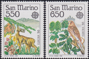 San Marino Mi.1339-1340 czyste** Europa Cept