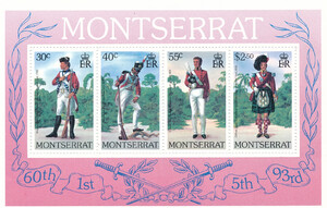 Montserrat Mi.0401-404 Blok 19 czysty**