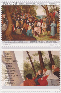 5020 przywieszka pod znaczkiem czysty** Sztuka europejska w zbiorach polskich