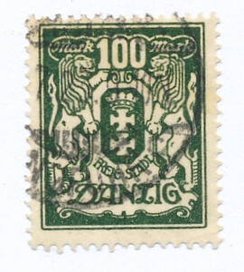 WMG 135 kasowany Wydanie obiegowe - herb Gdańska