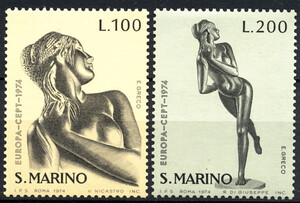 San Marino Mi.1067-1068 czyste** Europa Cept
