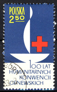 kasowane 1244 100 rocznica Międzynarodowego Czerwonego Krzyża
