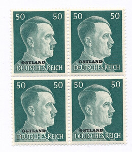  Okupacja Niemiecka Ostland OkN 16 w czwórce czyste** 