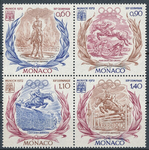 Monaco Mi.1045-1048 czwórka czyste**