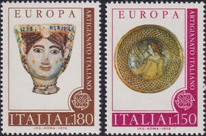 Włochy Mi.1530-1531 czyste** Europa Cept