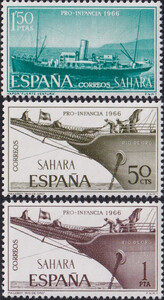 Hiszpania Sahara Mi.0280-282 czyste**