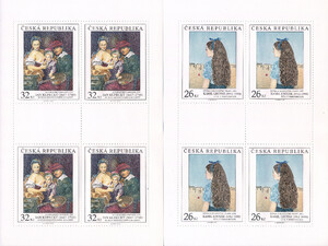 Czechy Mi 0745-746 Arkusiki czyste**