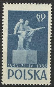 770 b papier średni ząbkowanie 12½:12 czysty** 10 rocznica układu polsko-radzieckiego