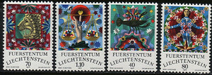 Liechtenstein 0669-672 czyste**