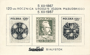 Poczta Solidarności - 120 rocznica urodzin Józefa Piłsudskiego