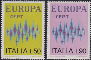 Włochy Mi.1364-1365 czyste** Europa Cept