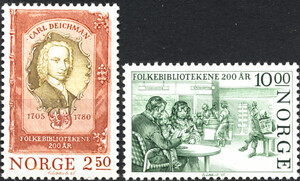 Norwegia Mi.0934-935 czyste** znaczki