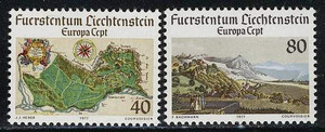 Liechtenstein 0667-668 czyste** Europa Cept