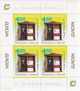 Bośnia i Hercegowina - Chorwacka Poczta Mi.0106 Blok 2 czysty**Europa Cept