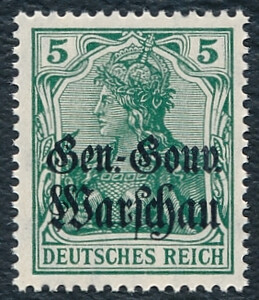 ON08 aa niebieskawozielony atest 17/25 czysty** GGW Warschau