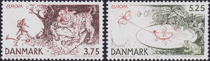 Dania Mi.1162-1163 czyste** Europa Cept