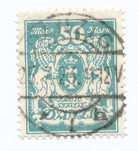 WMG 133 kasowany Wydanie obiegowe - herb Gdańska
