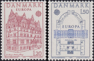 Dania Mi.0662-663 czyste** Europa Cept