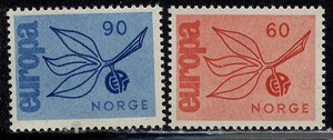 Norwegia Mi.0532-533 czyste** Europa Cept