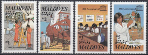 Malediven Mi.1229-1232 czyste** znaczki pocztowe