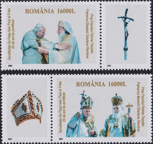 Rumunia Mi.5772-5773 z przywieszkami czyste**