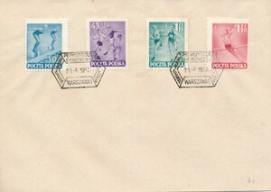 FDC 0612-615 Święto Kultury Fizycznej