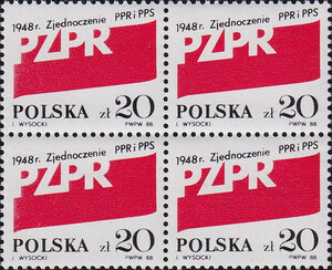 3034 w czwórce czyste** 40. rocznica Polskiej Zjednoczonej Partii Robotniczej