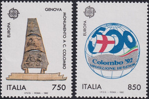 Włochy Mi.2213-2214 czyste** Europa Cept