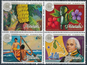 Aitutaki Mi.0456-459 czwórka czyste**