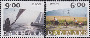 Dania Mi.1375-1376 czyste** Europa Cept