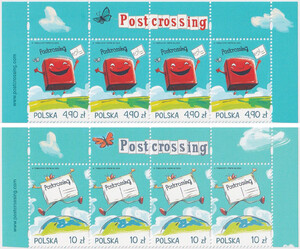 5421-5422 nazwa emisji pasek czysty** Postcrossing