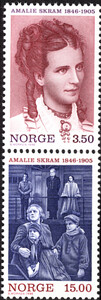 Norwegia Mi.1226-1227 czyste** znaczki