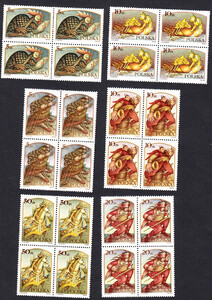 Znaczki Pocztowe. 2904-2909 w czwórkach czyste** Legendy polskie 