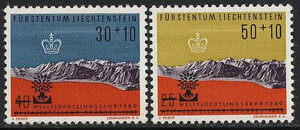 Liechtenstein 0389-390 czyste**