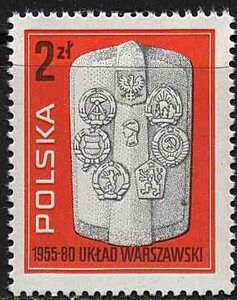 Znaczek Polski. 2537 czysty** 25 rocznica Układu Warszawskiego 