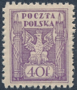 0097 b czerwonoliliowy ZL 11½ gwarancja czysty** Wydanie dla obszaru całej Rzeczypospolitej po unifikacji