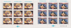 Jugosławia Mi.2156-2157 Arkusiki czyste** Europa Cept