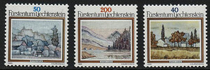  Liechtenstein 0821-823 czyste**
