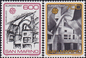 San Marino Mi.1354-1355 czyste** Europa Cept