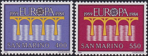 San Marino Mi.1294-1295 czyste** Europa Cept