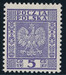 0251 a fioletowy W.II.L czysty** Wydanie obiegowe - godło państwowe
